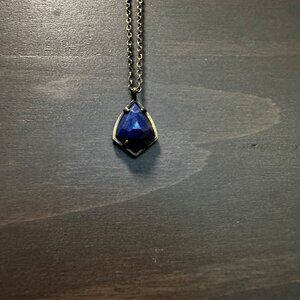 Kendra Scott Gold and Blue Dainty Necklace